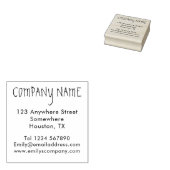 Moderne BedrijfsNaam van de Terugkeer en het Vierk Rubberstempel (Gestempeld)