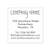 Moderne BedrijfsNaam van de Terugkeer en het Vierk Rubberstempel (Afrduk)