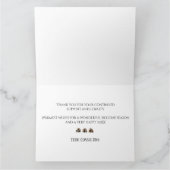 Moderne bedrijfsnaam zakelijke kerstkaart kaart (Binnen)