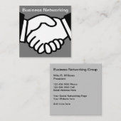 Moderne bedrijfsnetwerken vierkante visitekaartje (Voorkant / Achterkant)
