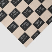 Moderne bedrijfsPromo Verpakkingsbeige Logo van he Tissuepapier (Detail)