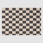 Moderne bedrijfsPromo Verpakkingsbeige Logo van he Tissuepapier (Voorkant)