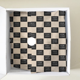 Moderne bedrijfsPromo Verpakkingsbeige Logo van he Tissuepapier