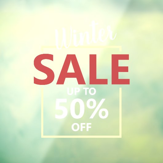 Moderne bedrijfsuitverkoopreclame promotie raamsticker (Vel 3)