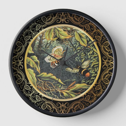 Moderne Bee & Vlinder in Spinnenweb (Voorkant)