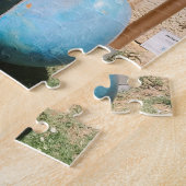 moderne beeldhouwkunst grote bouddha in biot frank legpuzzel (Zijkant)