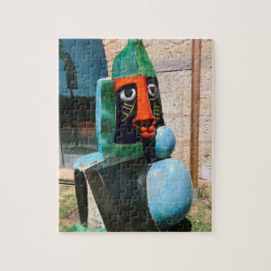 moderne beeldhouwkunst grote bouddha in biot frank legpuzzel