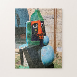 moderne beeldhouwkunst grote bouddha in biot frank legpuzzel
