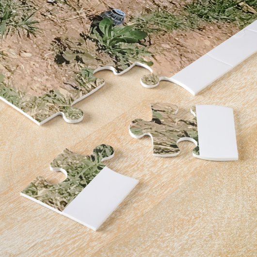 moderne beeldhouwkunst grote bouddha in biot frank legpuzzel (Zijkant)