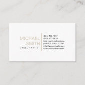 Moderne beenderen - Elegant Professional Plain Whi Visitekaartje (Achterkant)