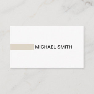 Moderne beenderen - Elegant Professional Plain Whi Visitekaartje