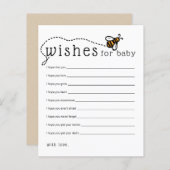 Moderne beenderen voor Baby Advice Card (Voorkant / Achterkant)