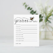 Moderne beenderen voor Baby Advice Card (Staand voorkant)