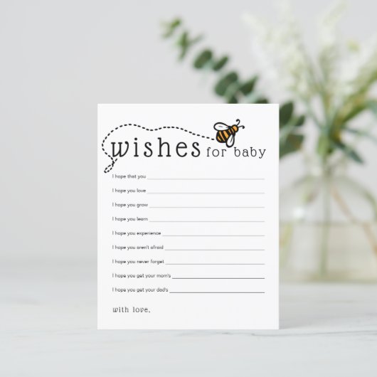 Moderne beenderen voor Baby Advice Card (Staand voorkant)