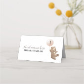 Moderne Beer ballon, eerste geboortemkaart Plaatskaartje (Voorkant)