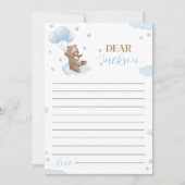 Moderne Beer Birthday Time Capsule Message Kaart (Voorkant)