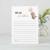 Moderne Beer Birthday Time Capsule Message Kaart (Staand voorkant)