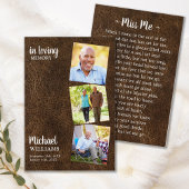 Moderne begrafenis 3 Foto Memorial Prayer Kaart