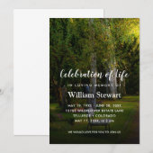 Moderne begrafenis | Bosgeviering van het leven Kaart (Voorkant / Achterkant)