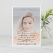 Moderne begrafenis | Elegante viering van het leve Kaart (Staand voorkant)