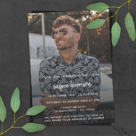 Moderne begrafenis | Fotoviering van het leven Kaart