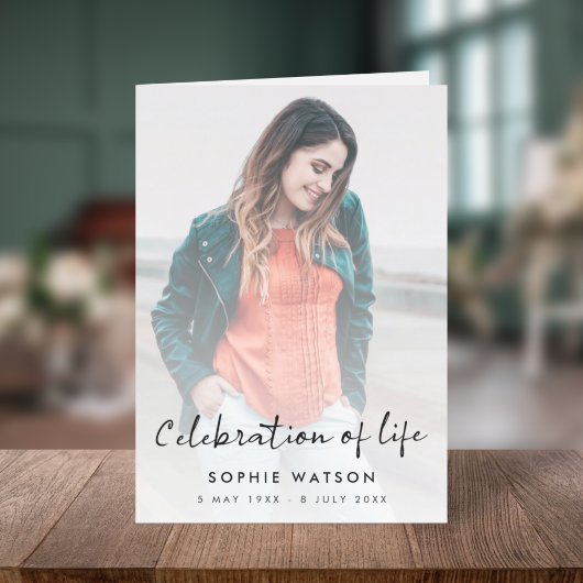 Moderne begrafenis | Fotovolgorde van service volt Programma