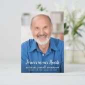 Moderne begrafenis gedenkfoto sympathie gebed Kaar (Staand voorkant)