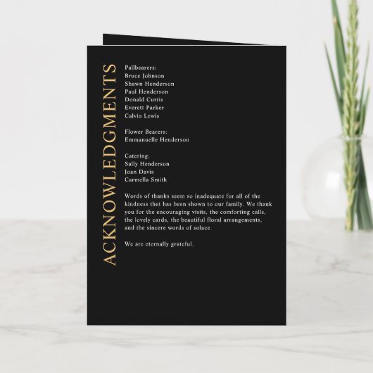 Moderne begrafenis / gedenkteken / viering van het programma