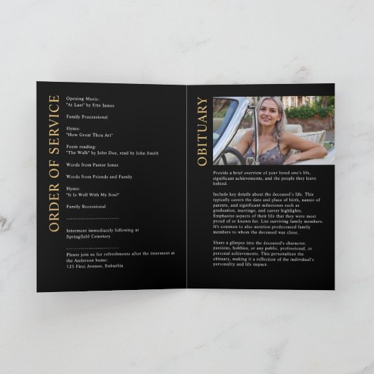 Moderne begrafenis / gedenkteken / viering van het programma (Binnen)