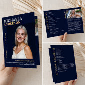 Moderne begrafenis / gedenkteken / viering van het programma