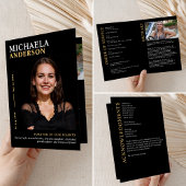 Moderne begrafenis / gedenkteken / viering van het programma