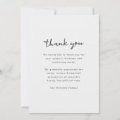 Moderne begrafenis | Herdenking van de levensdenkb Bedankkaart (Achterkant)