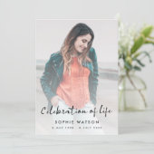 Moderne begrafenis | Herdenking van de levensdenkb Kaart (Staand voorkant)