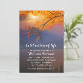 Moderne begrafenis | Herfst van het leven Kaart (Staand voorkant)