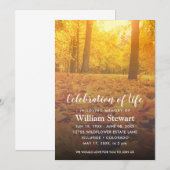 Moderne begrafenis | Hernieuwde herfst van het bos Kaart (Voorkant / Achterkant)