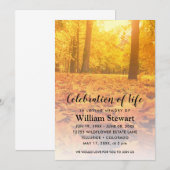 Moderne begrafenis | Hernieuwde herfst van het bos Kaart (Voorkant / Achterkant)