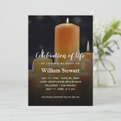 Moderne begrafenis | Kaarsengeviering van het leve Kaart (Staand voorkant)