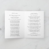 Moderne begrafenis | Orde van de Dag van het Leven Programma (Binnen)