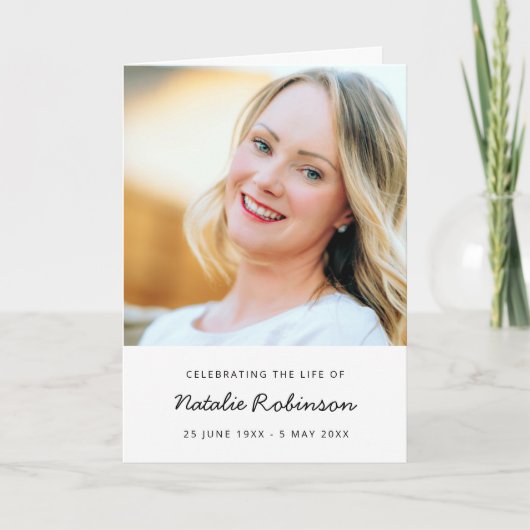 Moderne begrafenis | Orde van de Dag van het Leven Programma (Voorkant)