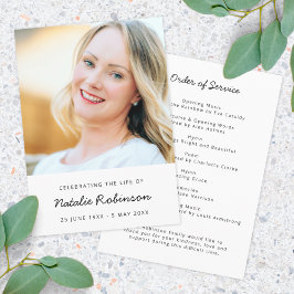 Moderne begrafenis | Orde van de Dag van het Leven Programmakaart