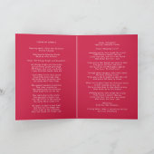 Moderne begrafenis | Roze volgorde van dienst verv Programma (Binnen)