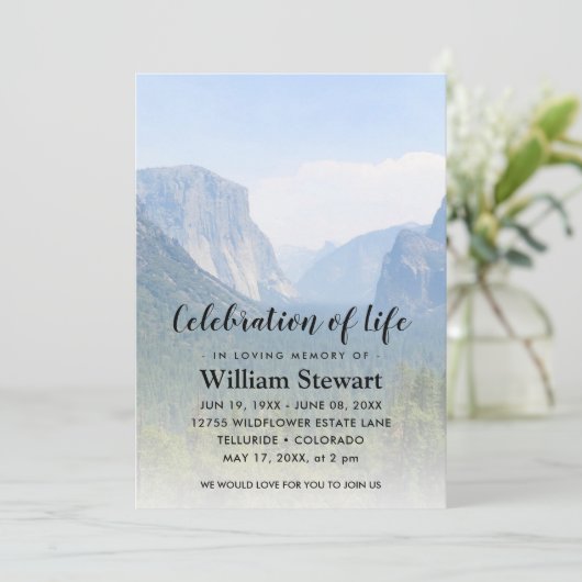 Moderne begrafenis | Viering van de bergen van het Kaart (Staand voorkant)