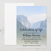 Moderne begrafenis | Viering van de bergen van het Kaart (Voorkant / Achterkant)