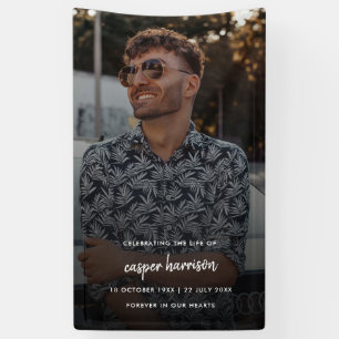 Moderne begrafenis   Viering van de biologie Spandoek