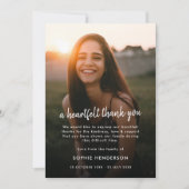 Moderne begrafenis | Viering van de foto van Life Bedankkaart (Voorkant)