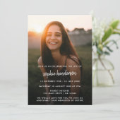 Moderne begrafenis | Viering van de foto van Life Kaart (Staand voorkant)