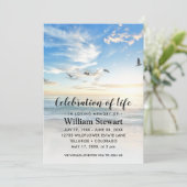 Moderne begrafenis | Viering van de "Life Beach Su Kaart (Staand voorkant)