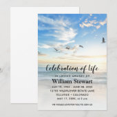 Moderne begrafenis | Viering van de "Life Beach Su Kaart (Voorkant / Achterkant)