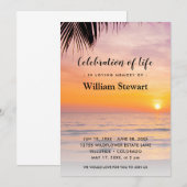 Moderne begrafenis | Viering van de "Life Beach Su Kaart (Voorkant / Achterkant)