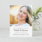 Moderne begrafenis | Viering van de minimalistisch Kaart (Staand voorkant)